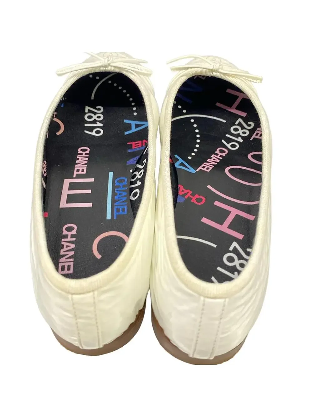 Chanel White Patent Leather Shoes #289524C76B